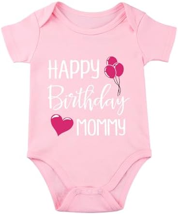 Happy Birthday Mommy Baby Bodysuit Happy Birthday Mommy Baby Outfit by Unknown
