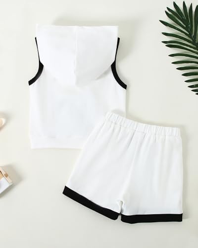 SANMIO Toddler Boy Clothes Summer Outfits Hoodie Tank Tops and Shorts Set - Image 6