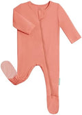 PurComfy Bamboo Viscose Baby Zipper Footie Pajamas, 0-3-6-9-18-24 Months | Ideal by PurComfy