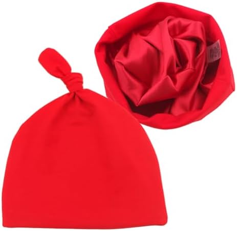 Silky Satin Lined Newborn Hat Hair Care Knot Beanie Hats by Sugarmelon