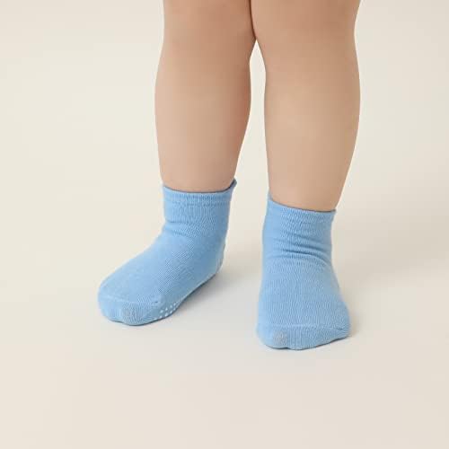 Aroveea Toddler Socks Non Slip Grip Ankle Baby 12 Pack - Image 2