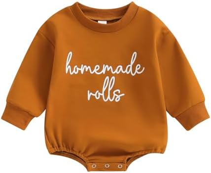 VISGOGO Newborn Infant Baby Boy Oversized Romper Sweater Bodysuits Coming Home by VISGOGO