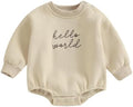 VISGOGO Newborn Infant Baby Boy Oversized Romper Sweater Bodysuits Coming Home by VISGOGO