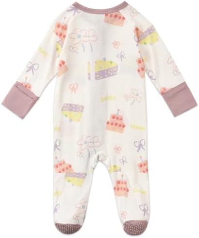 Aablexema Baby Rayon of Bamboo Footed Pajamas Zipper - Image 5