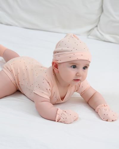 Baby Hats Mittens and Socks Set Soft Cotton Newborn Hat Glove - Image 6