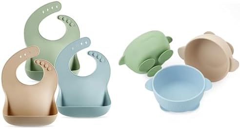 PandaEar Silicone Baby Bibs & Bowls by PandaEar