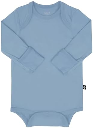 KYTE BABY Soft Bamboo from Rayon Long Sleeve Unisex Bodysuit, 0-24 Months - Image 3