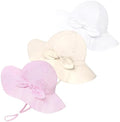 Baby Girl Sun Hat Kids Summer Beach Wide Brim Hats Toddler Bucket Hat by Weradau