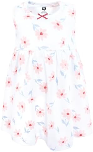 Hudson Baby Infant and Toddler Girls Cotton Dress and Cardigan Set - Image 4