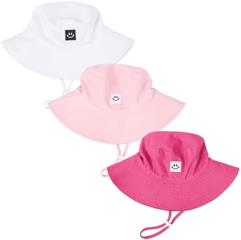 Baby Toddler Sun Hat, Kids Summer UPF 50+ Foldable Beach Bucket Hat by Bucaum