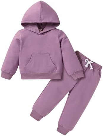 Happy Town Baby Fall Outfits for Girl Boy Long Sleeve Hoodie Top and Long by HappyTown