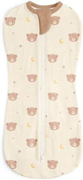 Baby Swaddle 0-2 Months, Cotton Arm-In Zipper Sleep Sack, Wearable Blankets Wrap by SANDJEST