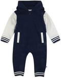 HonestBaby Baby Boys' Hoodie Coverall Team Varsity 100% Organic Cotton by HonestBaby