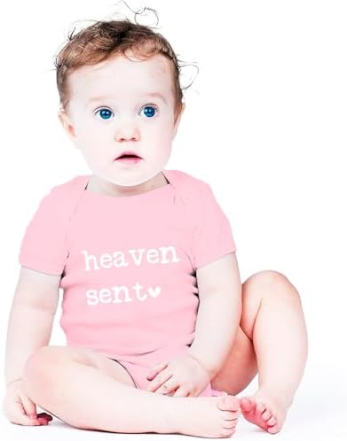 Heaven Sent Baby Bodysuit Religious Pregnancy Announcement Baby Romper Unisex - Image 2