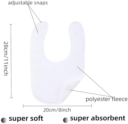 8 Pack Baby Bibs Unisex Adjustable - Image 2