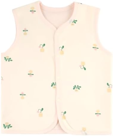 Baby Vest for Girls&Boys, Cotton Reversible Vest Coat for Spring & Autumn - Image 2