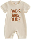 allshope Newborn Baby Boy Summer Outfit Romper Letter Embroidery Short Sleeve by Allshope