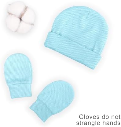 Newborn Baby Hats and Mittens Set - Image 3