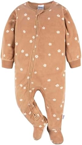 Gerber Baby Girls' Toddler Fleece Footed Pajamas 3-pack - Image 4
