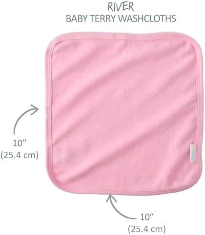 Butterblu River 10-Pack Baby Washcloths 100% Organic Cotton Absorbent - Image 4