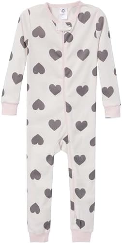 Gerber Baby Girls 3-Pack Snug Fit Footless One Piece Cotton Pajamas - Image 2