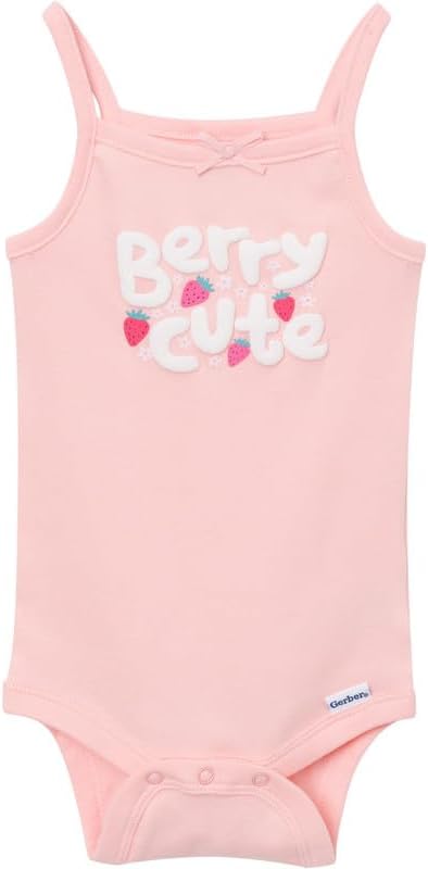 Gerber Baby Girls Multi-Pack Sleeveless Onesies Bodysuit - Image 4