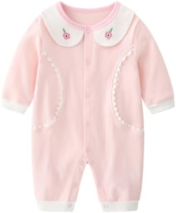 Infant Baby Girl Long Sleeve Romper Cotton Cute Style Newborn Toddler Jumpsuit by Unknown