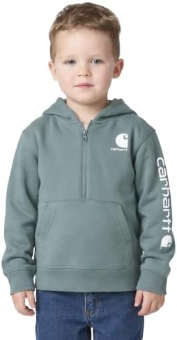 Carhartt Kid's CA6873 Half-Zip Logo Sweatshirt - Image 2