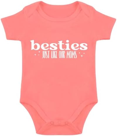 Besties Just Like Our Moms Baby Bodysuit Best Friend Baby Bodysuit Mom Besties by Unknown