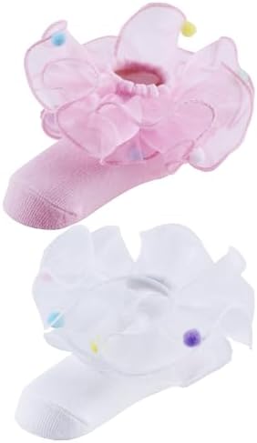 PrinceSasa Little Baby Girl Princess Lace Ruffles Socks Set - Image 3