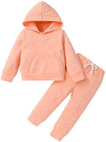 YOUNGER TREE Baby Clothes for Girls Boy Solid Color Hoodie and Sweatpants by YOUNGERTREE