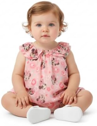 Disney Pooh Minnie Baby Girls Chiffon Bubble Romper - Image 5