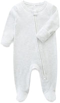 Hikido Baby Romper 100% Organic Cotton Pajamas One Piece Long Sleeve Zipper by Hikido