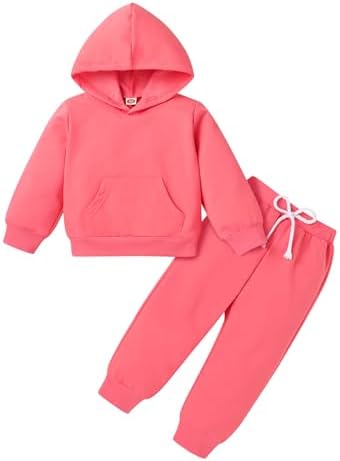 Happy Town Baby Fall Outfits for Girl Boy Long Sleeve Hoodie Top and Long by HappyTown