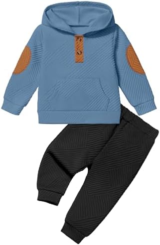 Oranchids Toddler Baby Boy Clothes Long Sleeve Hoodie Sweatshirt Tops and Pants by Oranchids