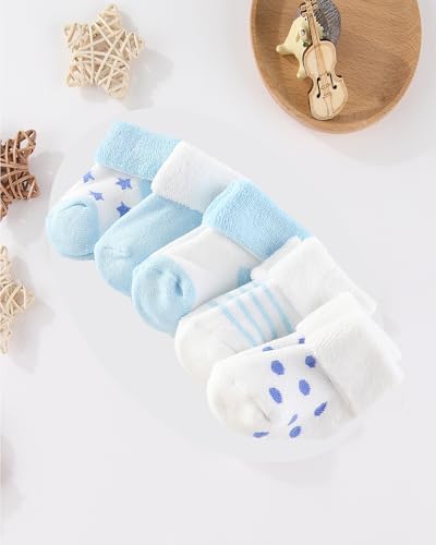 Baby Hats Mittens and Socks Set Soft Cotton Newborn Hat Glove - Image 6