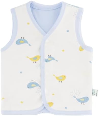 Baby Vest for Girls&Boys, Cotton Reversible Vest Coat for Spring & Autumn by CHICKIDDOS