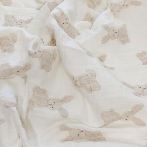 Baby Soft Muslin Thick Blanket Cotton and Dotted Backing Double Layer Receiving - Image 4