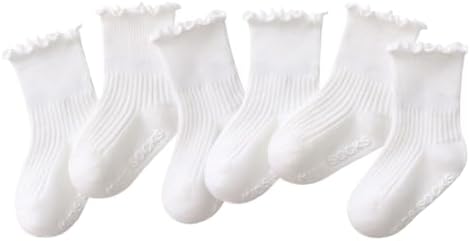 Toddler Girl Ruffle Socks Baby Girls Knee High Socks by WATOCHE
