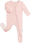 PurComfy Bamboo Viscose Baby Zipper Footie Pajamas, 0-3-6-9-18-24 Months | Ideal by PurComfy