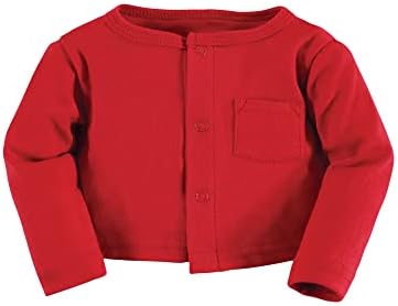 Hudson Baby Infant and Toddler Girls Cotton Dress and Cardigan Set - Image 5