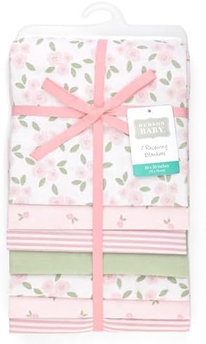 Hudson Baby Unisex Baby Cotton Polyester Flannel Receiving Blankets Bundle - Image 2