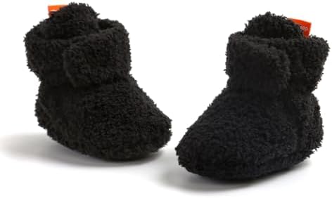 Baby Booties Cozy Fleece Slippers Soft Baby Shoes by GDSDYM