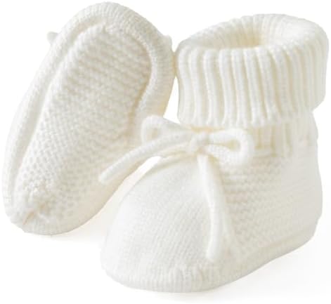 Jastore Baby Booties Newborn First Walkers Cozy Shoes Warm Knit Soft Booties - Image 5