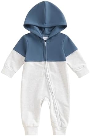 Fall Baby Clothes Newborn Boy Girl Hoodie Romper Long Sleeve Jumpsuit Winter by LedyChampswiinToddlerBaby