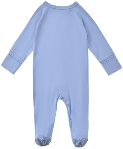 Aablexema Baby Rayon of Bamboo Footed Pajamas Zipper - Image 4