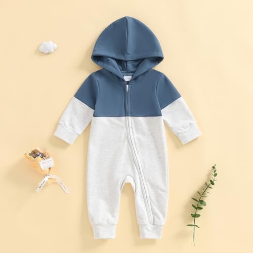 Fall Baby Clothes Newborn Boy Girl Hoodie Romper Long Sleeve Jumpsuit Winter - Image 3