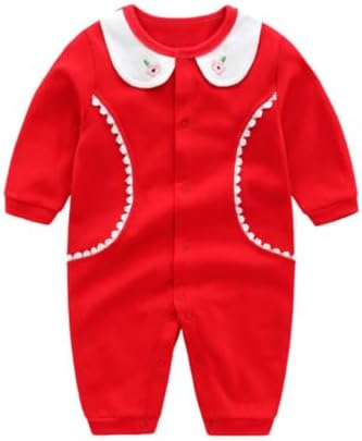 Infant Baby Girl Long Sleeve Romper Cotton Cute Style Newborn Toddler Jumpsuit by Unknown