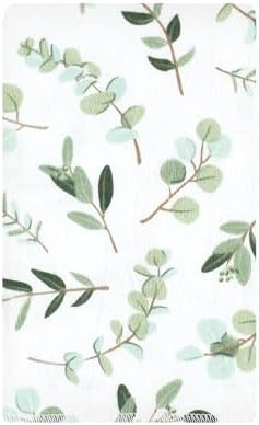 Luvable Friends Hudson Baby Flannel Burp Cloths 10pk, Sage Eucalyptus - Image 2