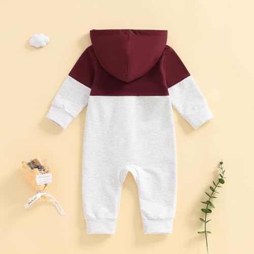 Fall Baby Clothes Newborn Boy Girl Hoodie Romper Long Sleeve Jumpsuit Winter - Image 4